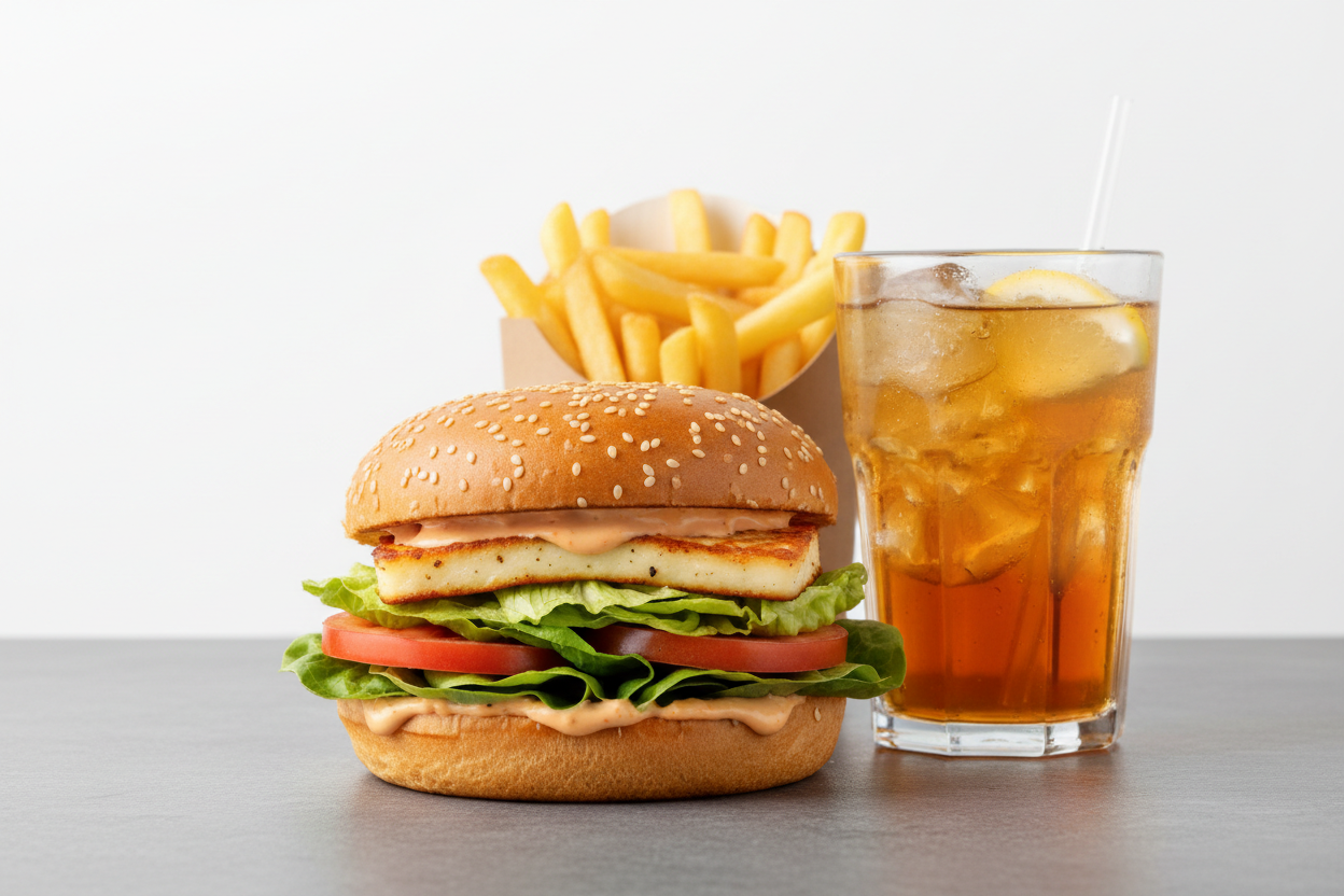 Halloumi Burger + 1xPommes + 1xGetränk Ürün ana görseli